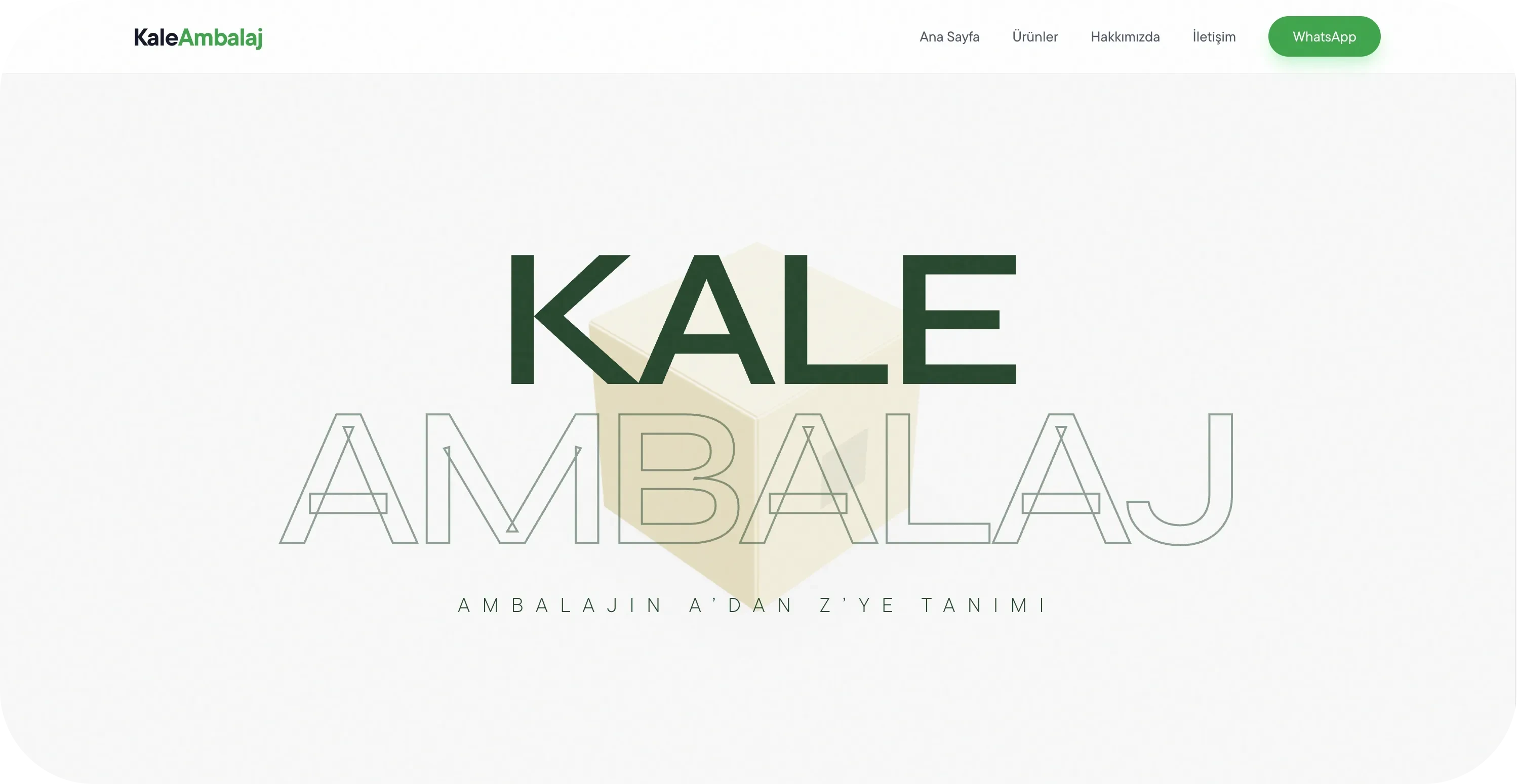 Kale Ambalaj uygulaması